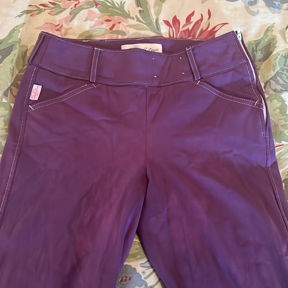 THE TAILORED SPORTMAN English Riding Pant Size 24 Equestrian Flat Front Leather - Picture 5 of 16